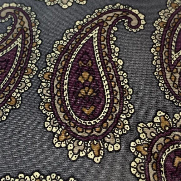 CHRISTIAN DIOR - MONSIEUR / Vintage Floral Fantasy Paisley Pure 100% Silk Tie - Picture 6 of 6